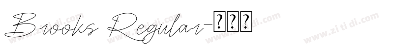 Brooks Regular字体转换